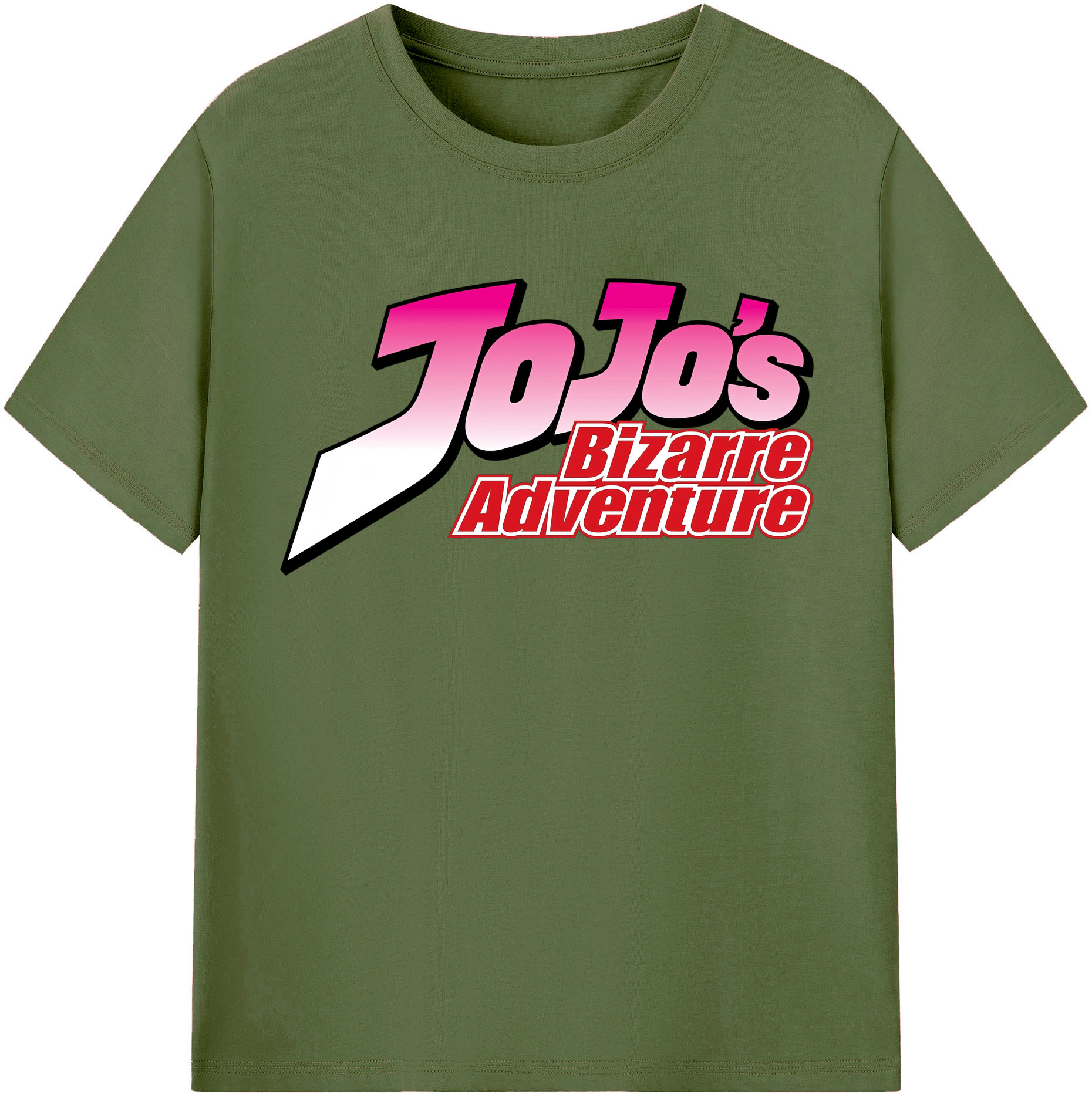 （画像用） ジョジョの奇妙な冒険 JoJo's Bizarre Adventure 綿100％半袖Tシャツ（フロントプリント）